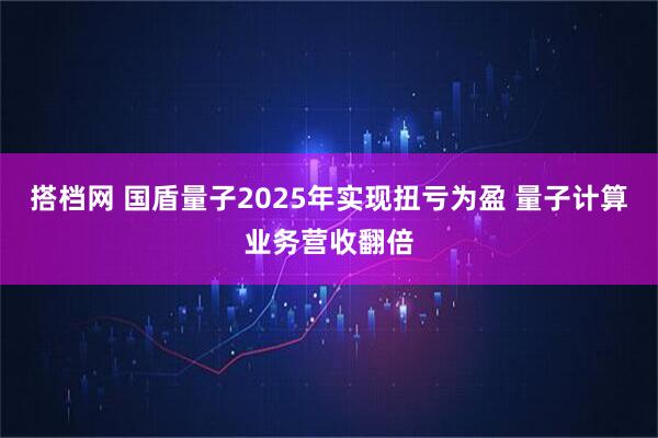 搭档网 国盾量子2025年实现扭亏为盈 量子计算业务营收翻倍