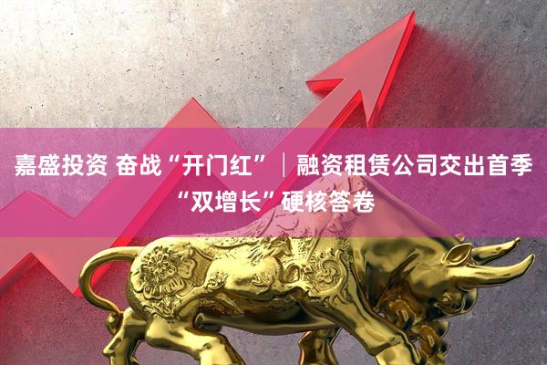 嘉盛投资 奋战“开门红”│融资租赁公司交出首季“双增长”硬核答卷